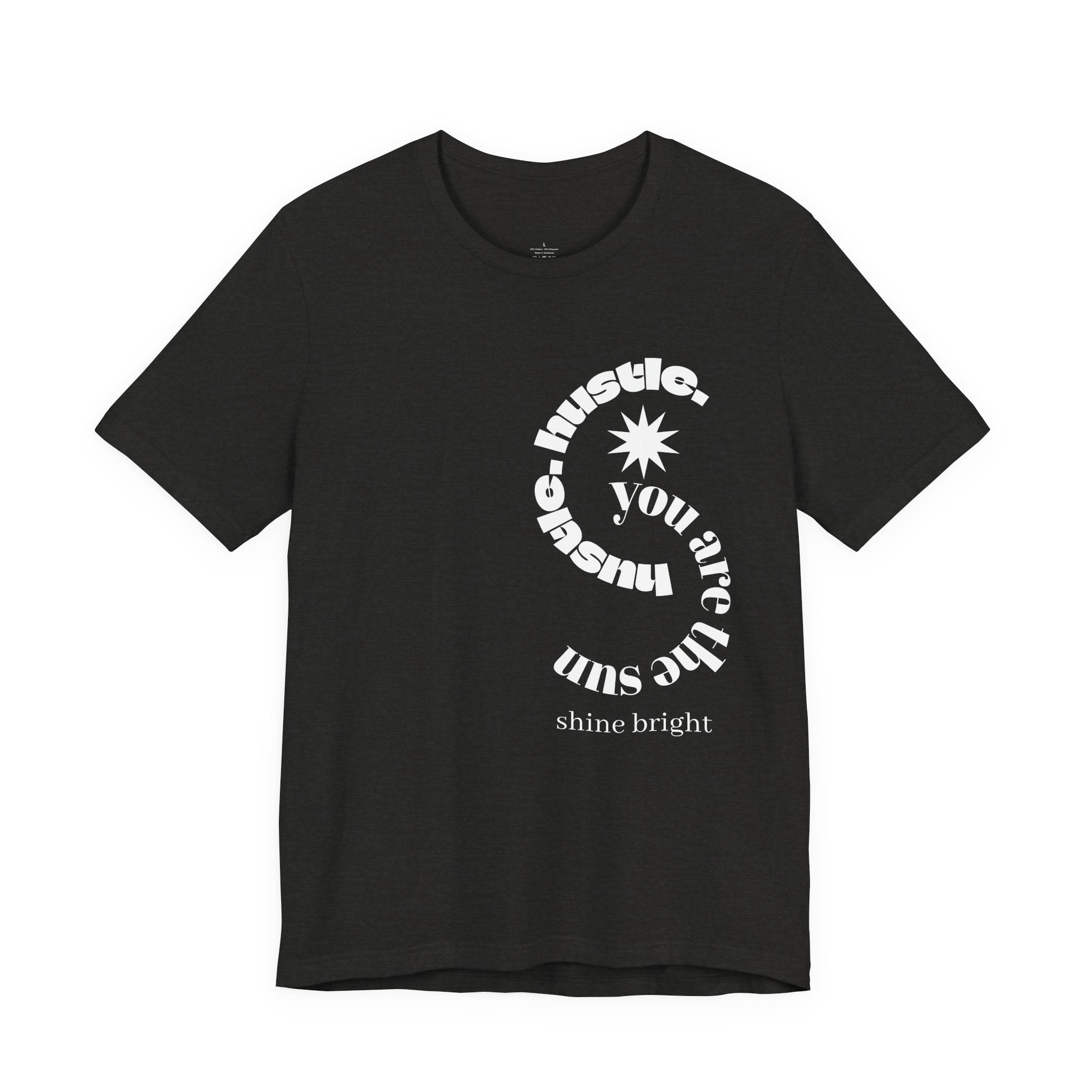 hustle. "Shine Bright" - Spiral Tee