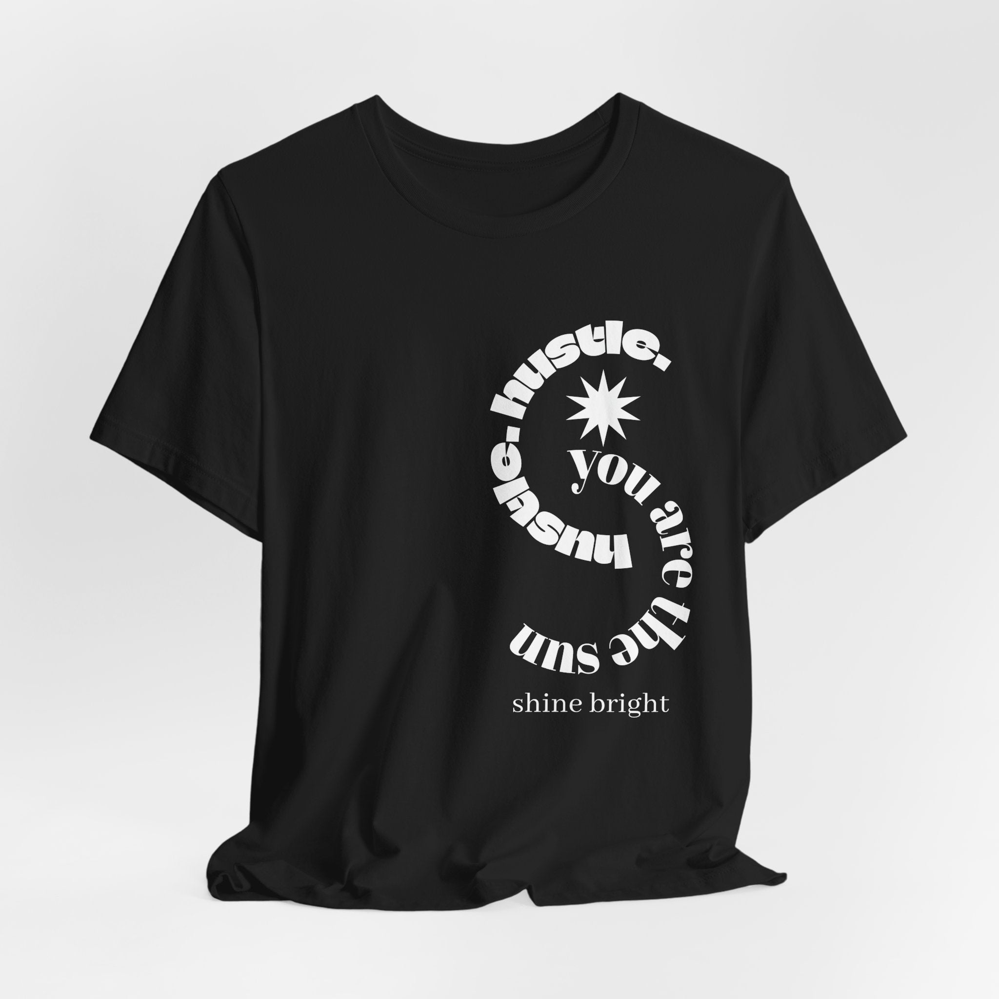 hustle. "Shine Bright" - Spiral Tee