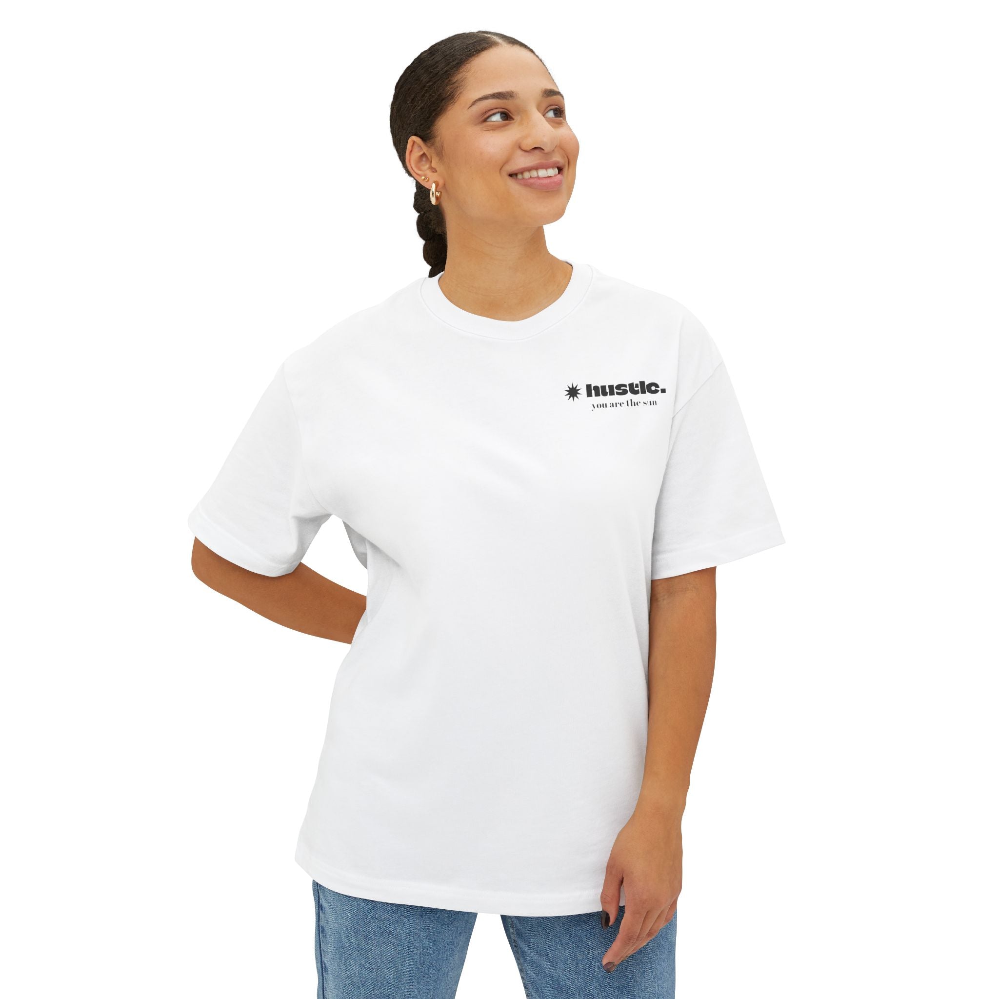 hustle. Oversized Boxy Tee