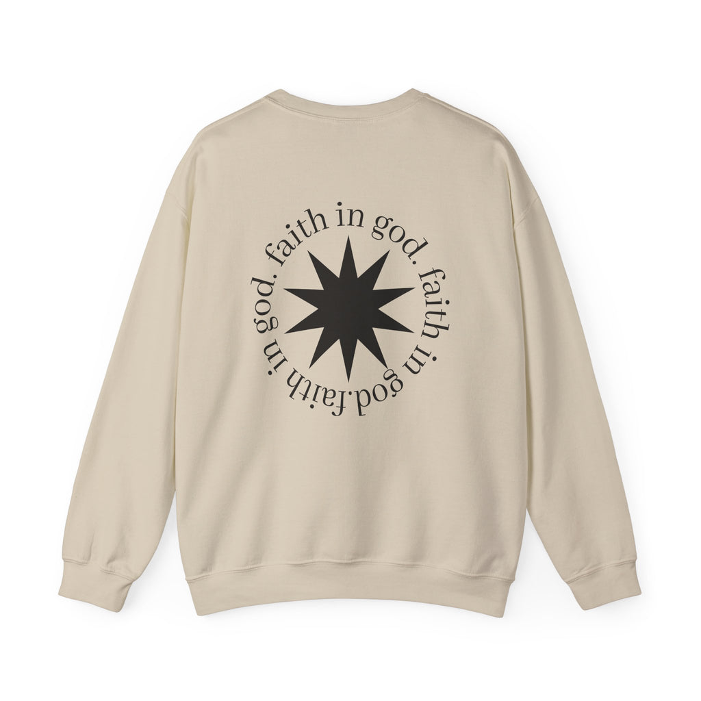 hustle. "Faith In God" - Crewneck Sweatshirt