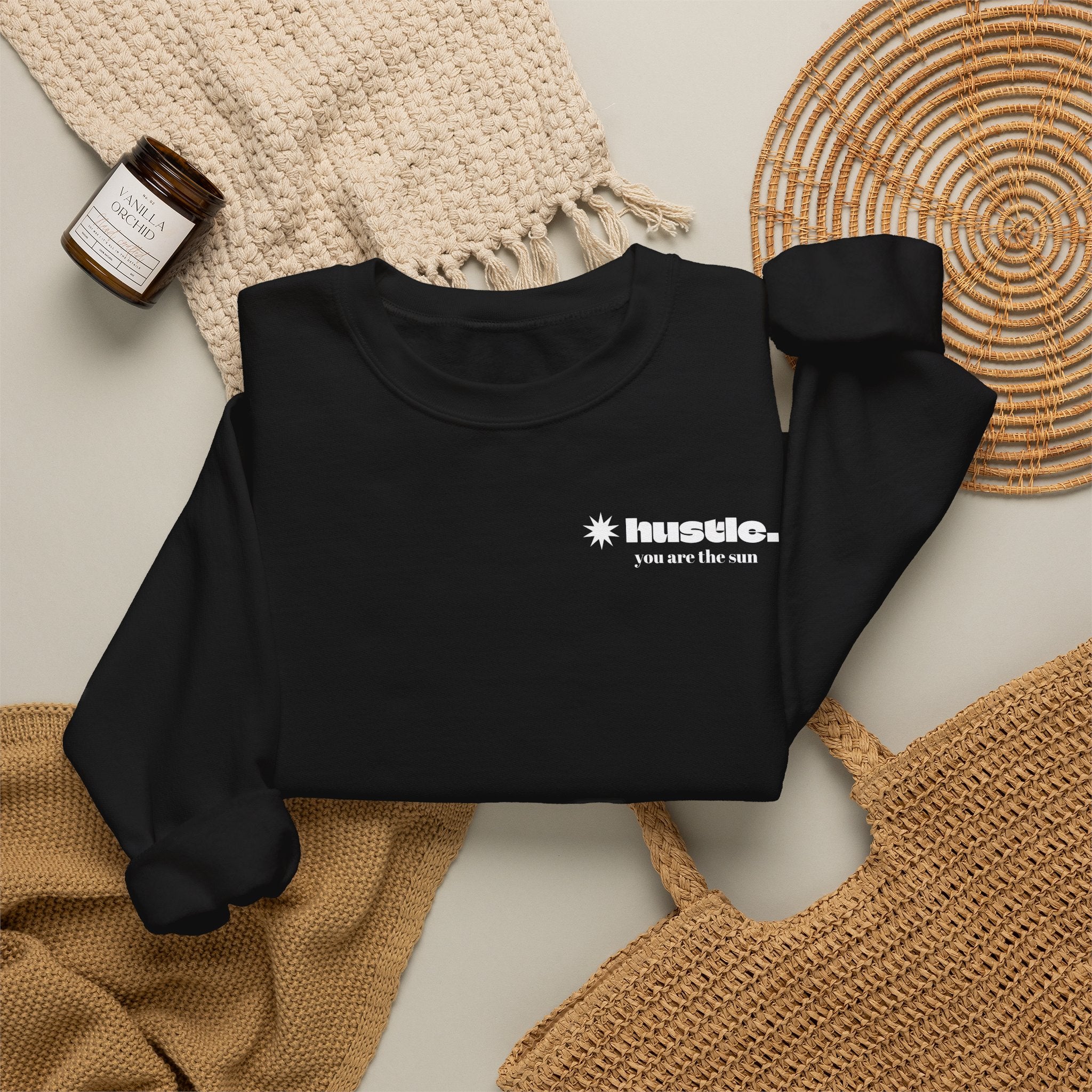 hustle. "Faith In God" - Crewneck Sweatshirt