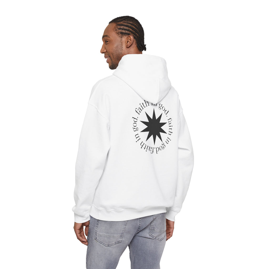 hustle. "Faith In God" - Hooded Sweatshirt