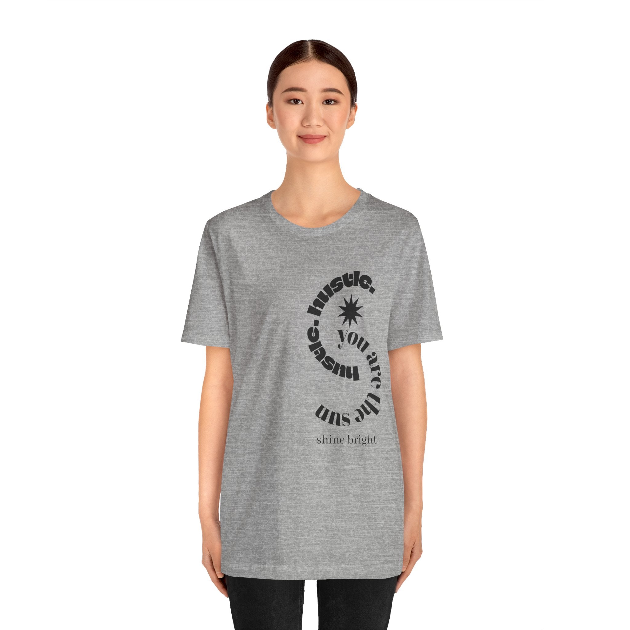 hustle. "Shine Bright" - Spiral Tee