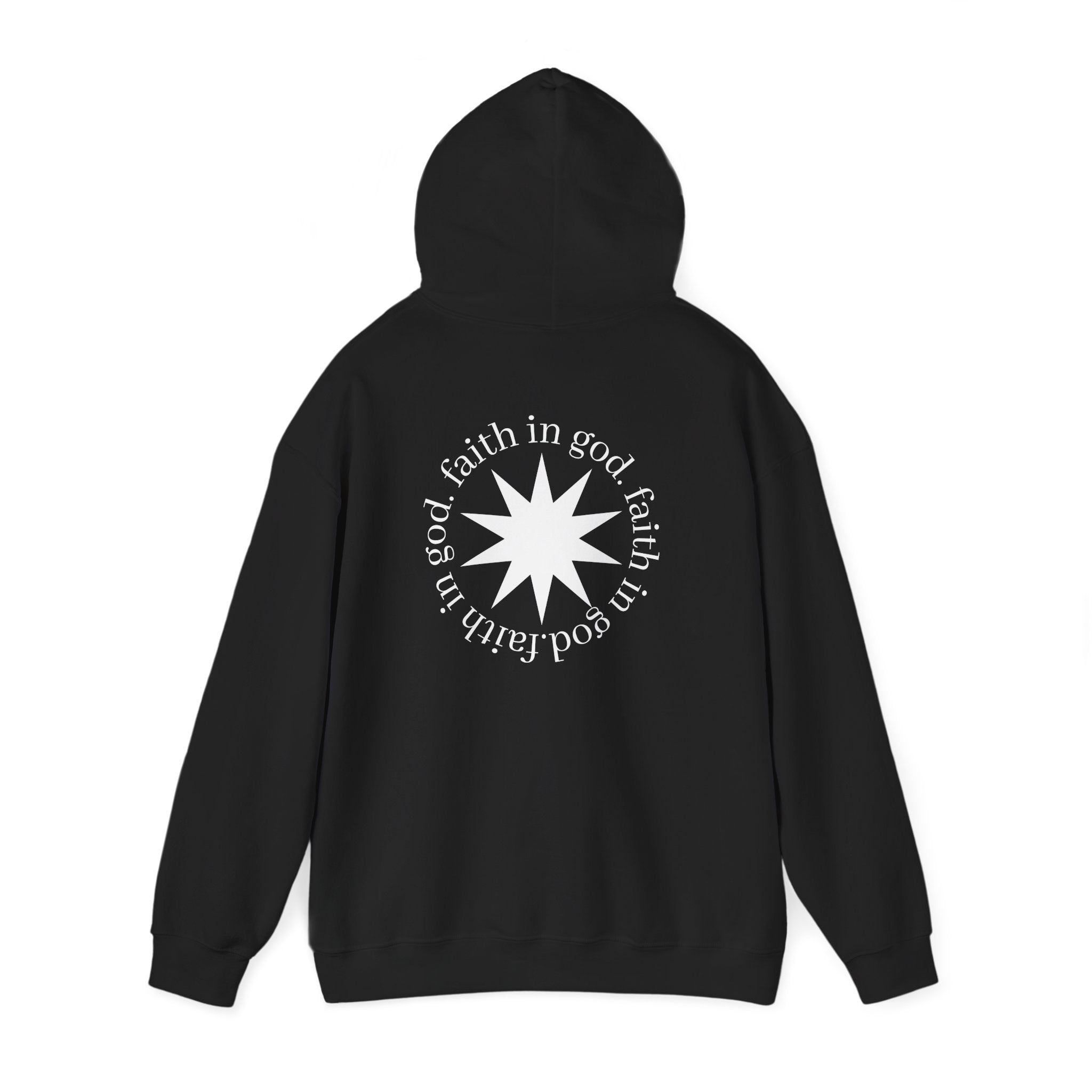 hustle. "Faith In God" - Hooded Sweatshirt