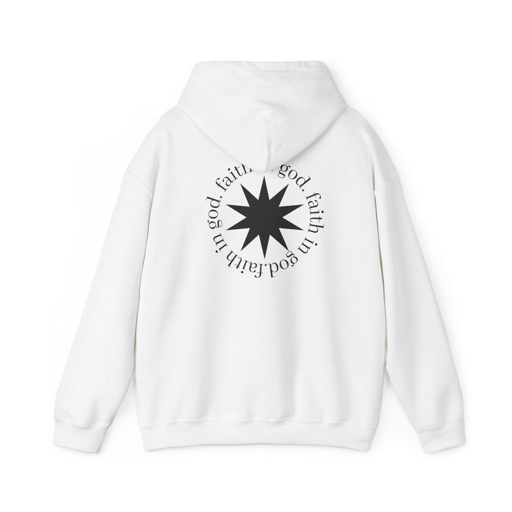 hustle. "Faith In God" - Hooded Sweatshirt
