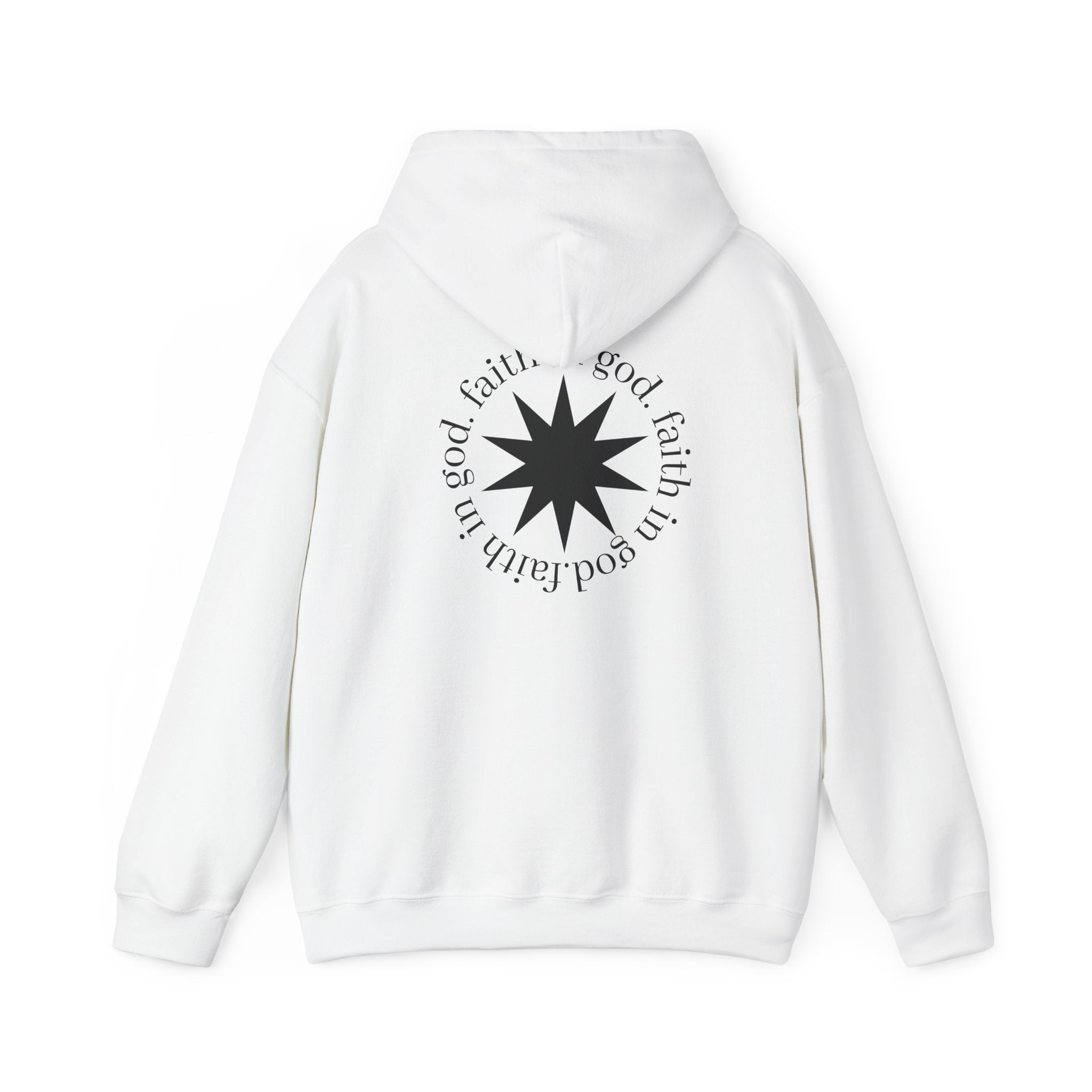 hustle. "Faith In God" - Hooded Sweatshirt