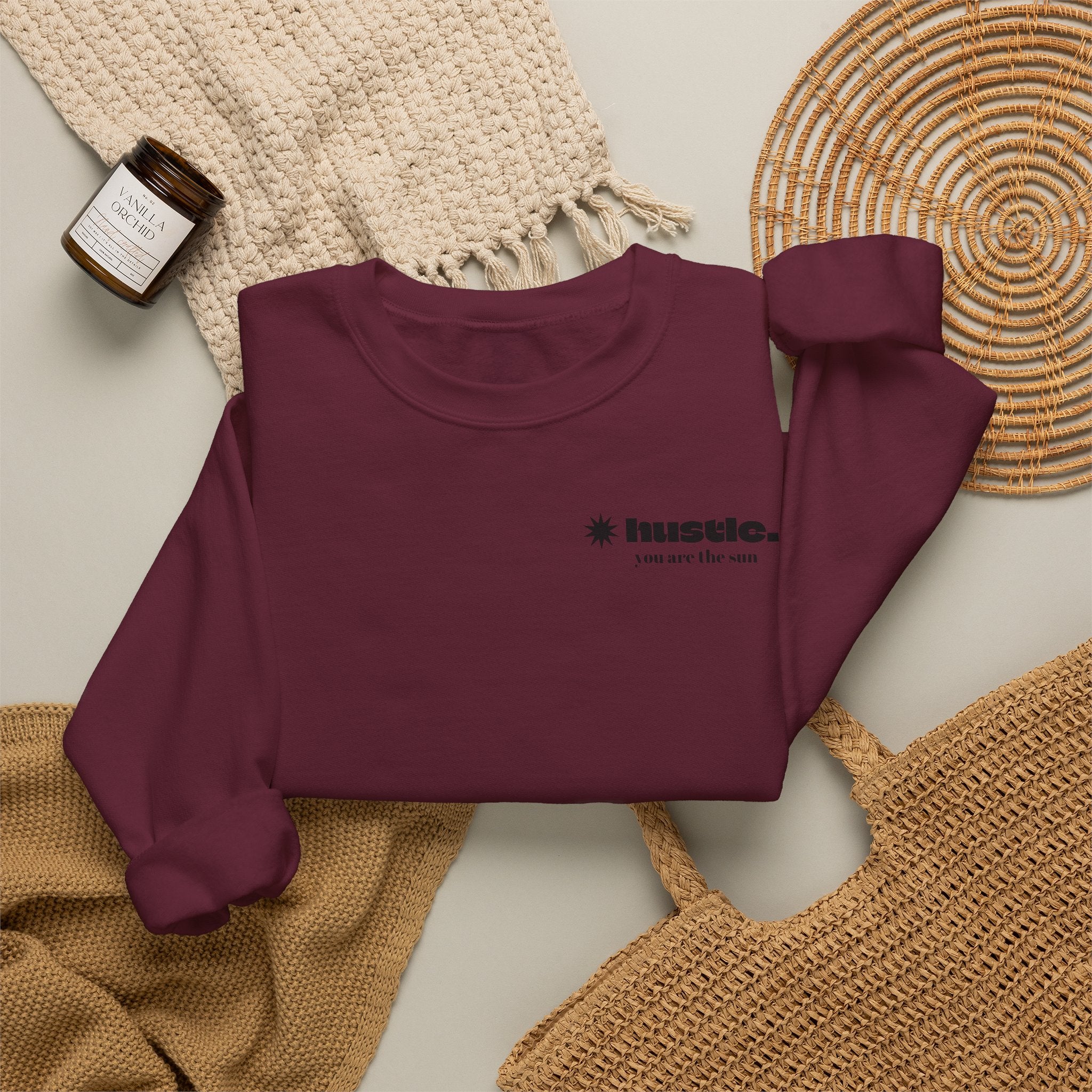 hustle. "Faith In God" - Crewneck Sweatshirt