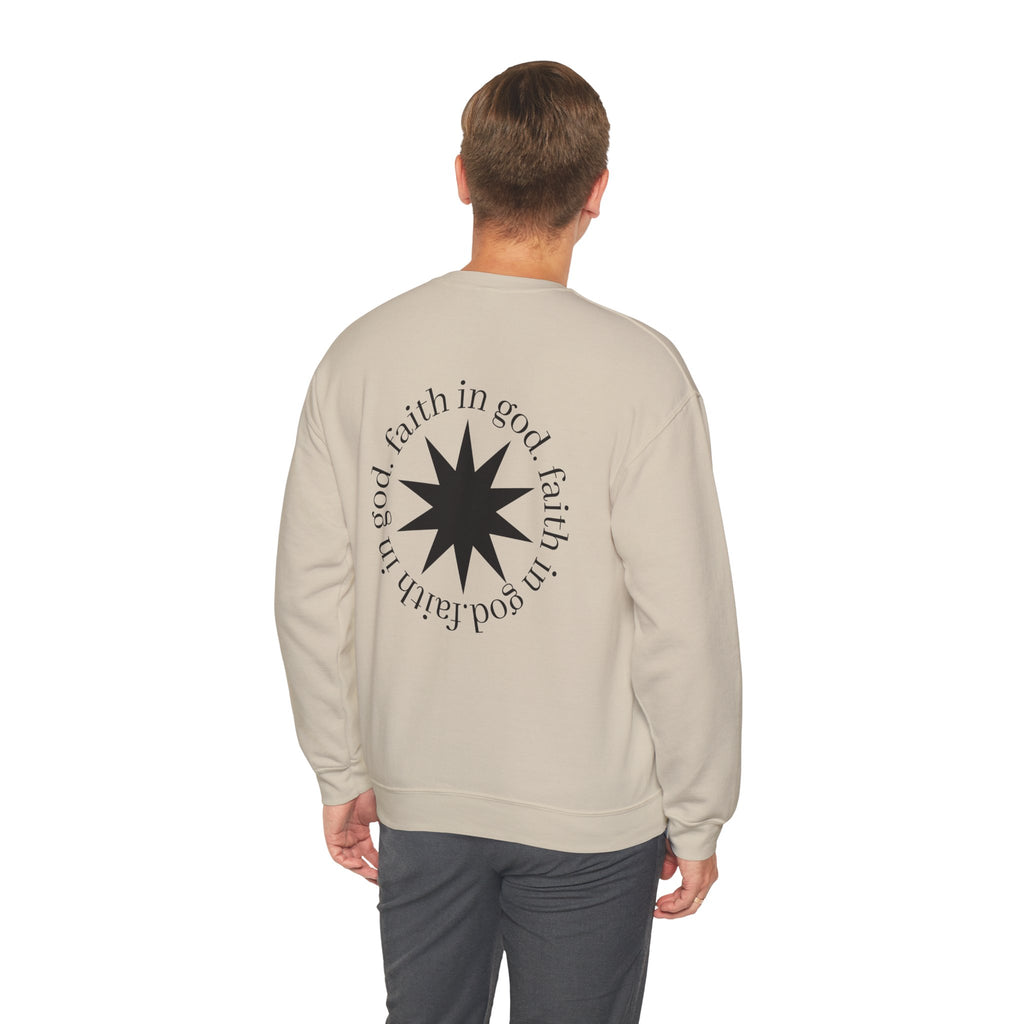 hustle. "Faith In God" - Crewneck Sweatshirt