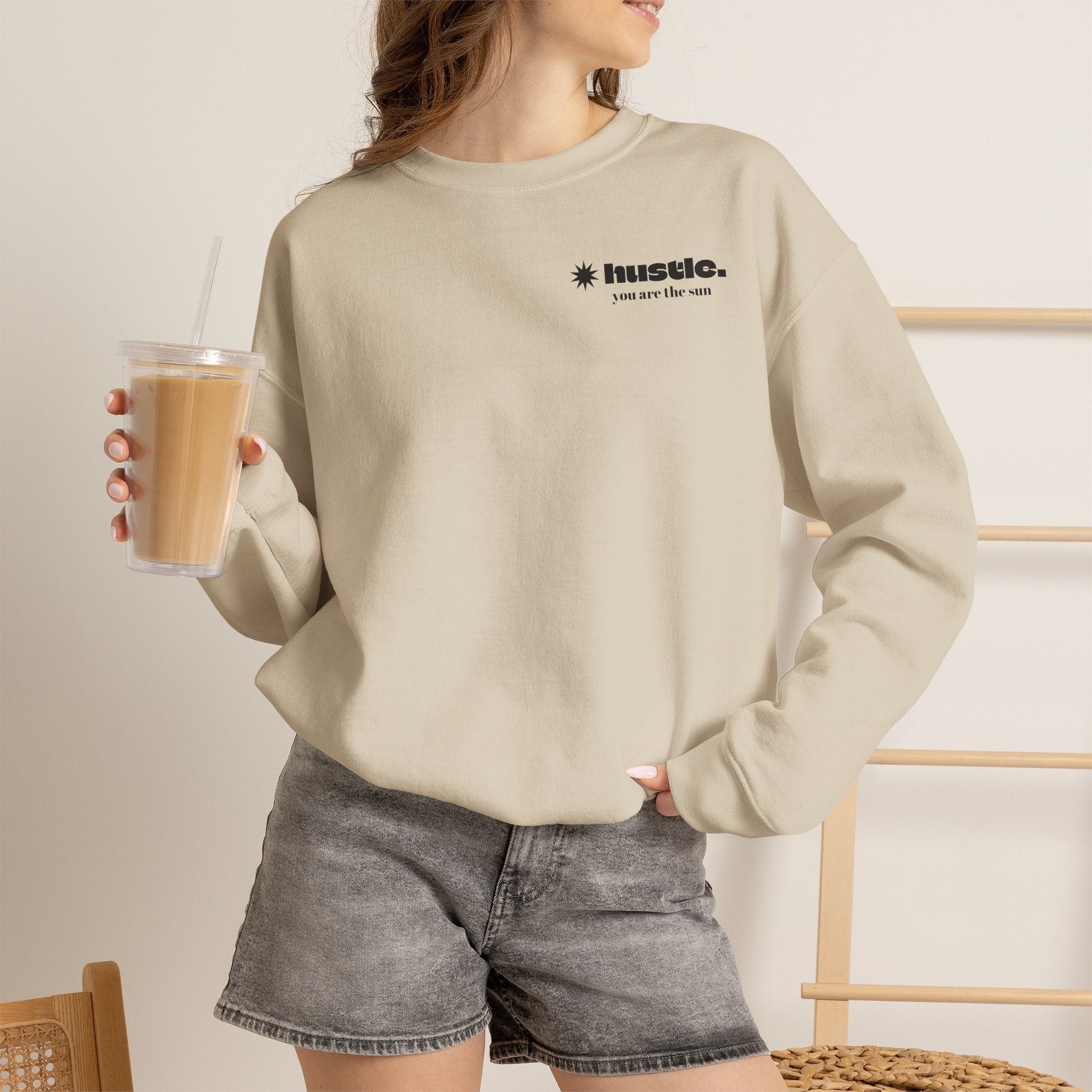 hustle. "Faith In God" - Crewneck Sweatshirt