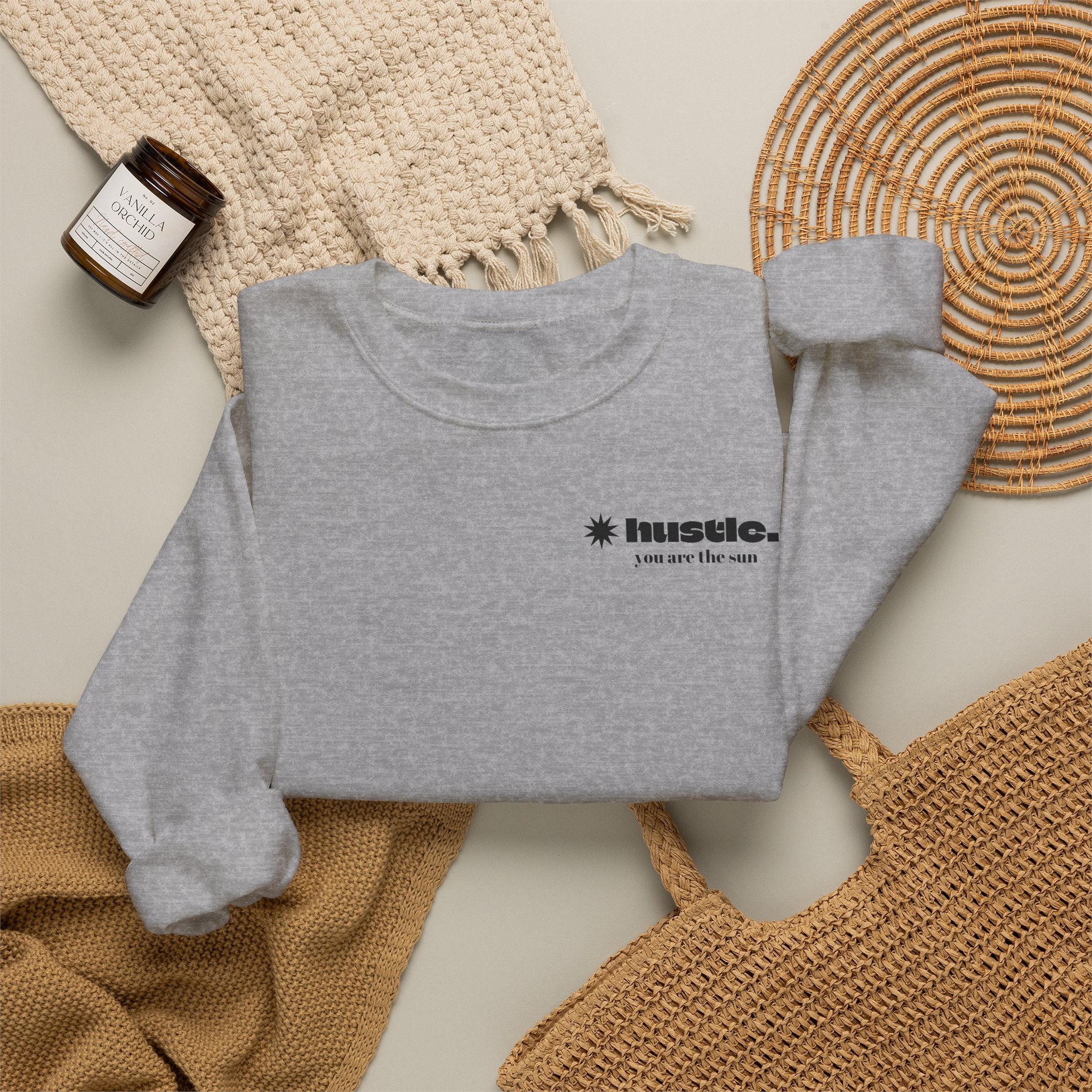 hustle. "Faith In God" - Crewneck Sweatshirt