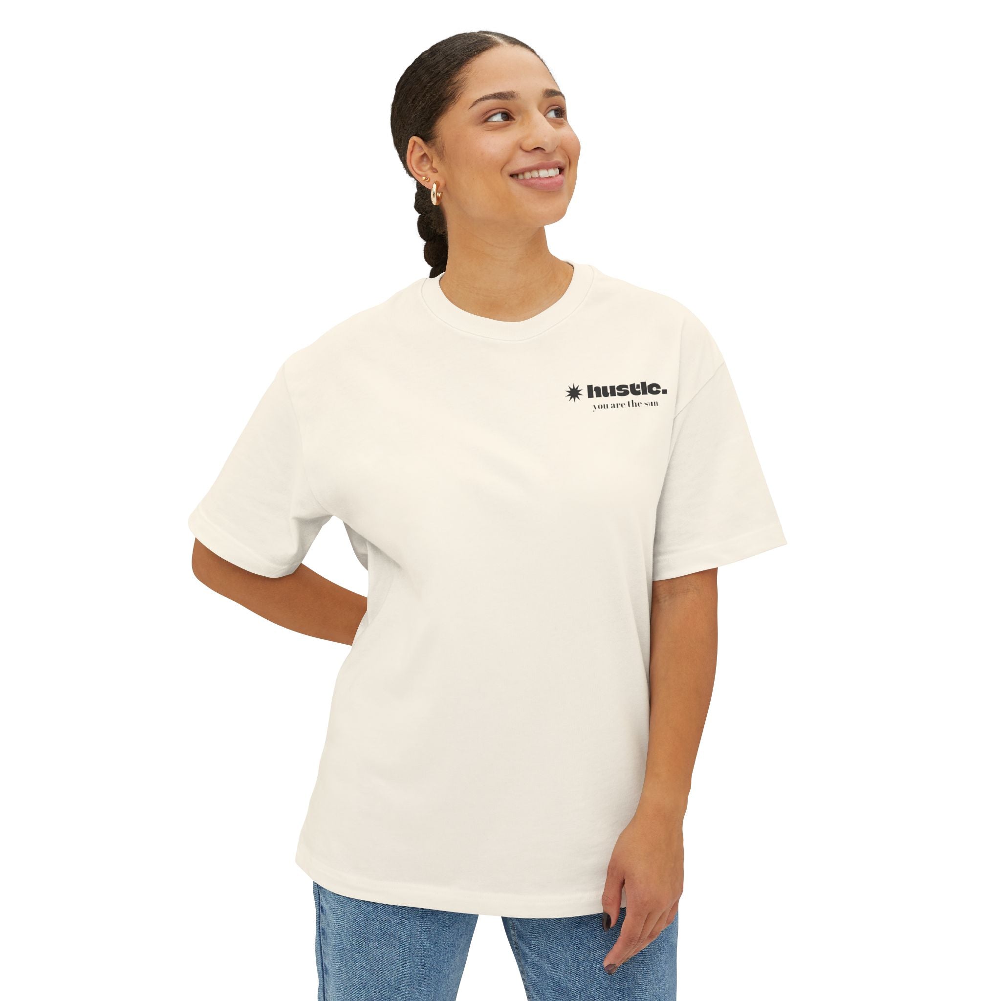 hustle. Oversized Boxy Tee