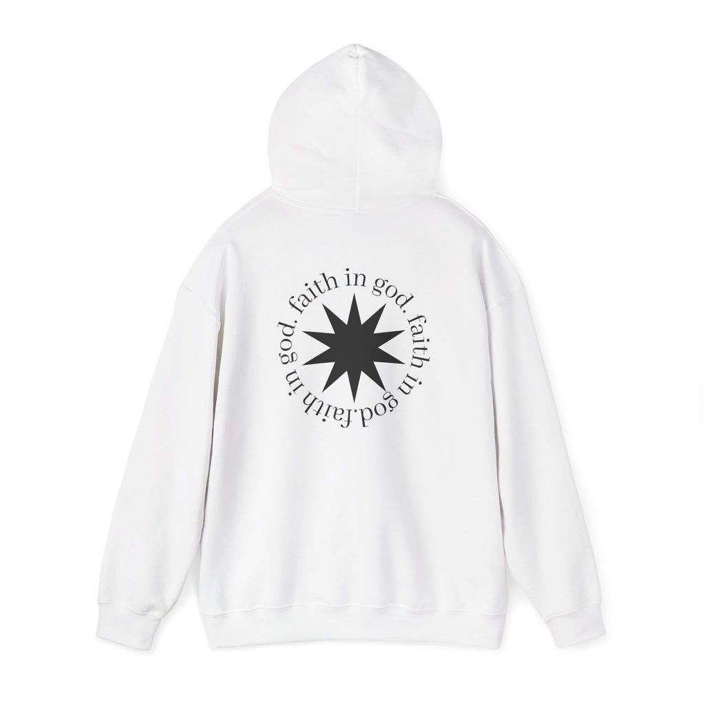 hustle. "Faith In God" - Hooded Sweatshirt