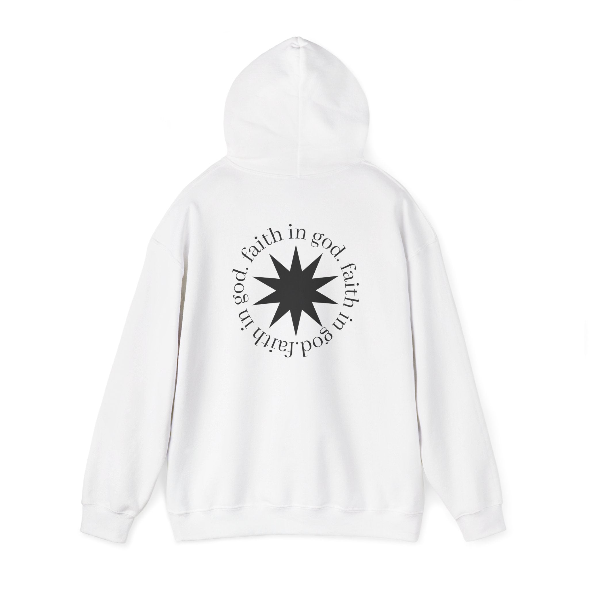 hustle. "Faith In God" - Hooded Sweatshirt