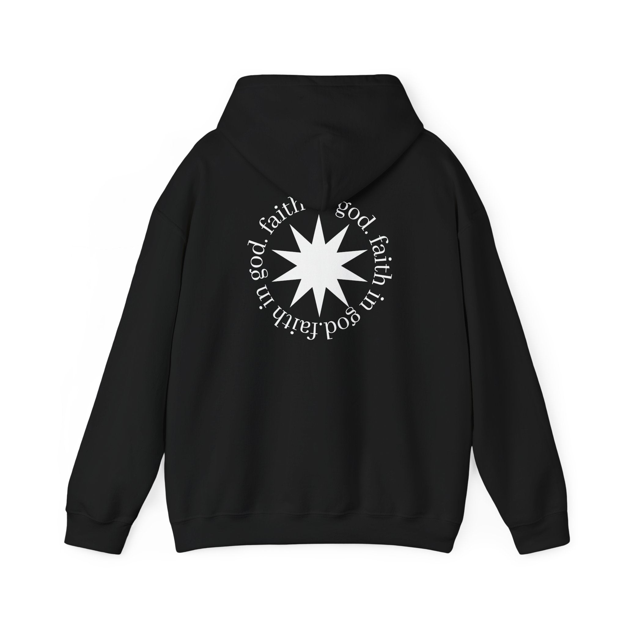 hustle. "Faith In God" - Hooded Sweatshirt