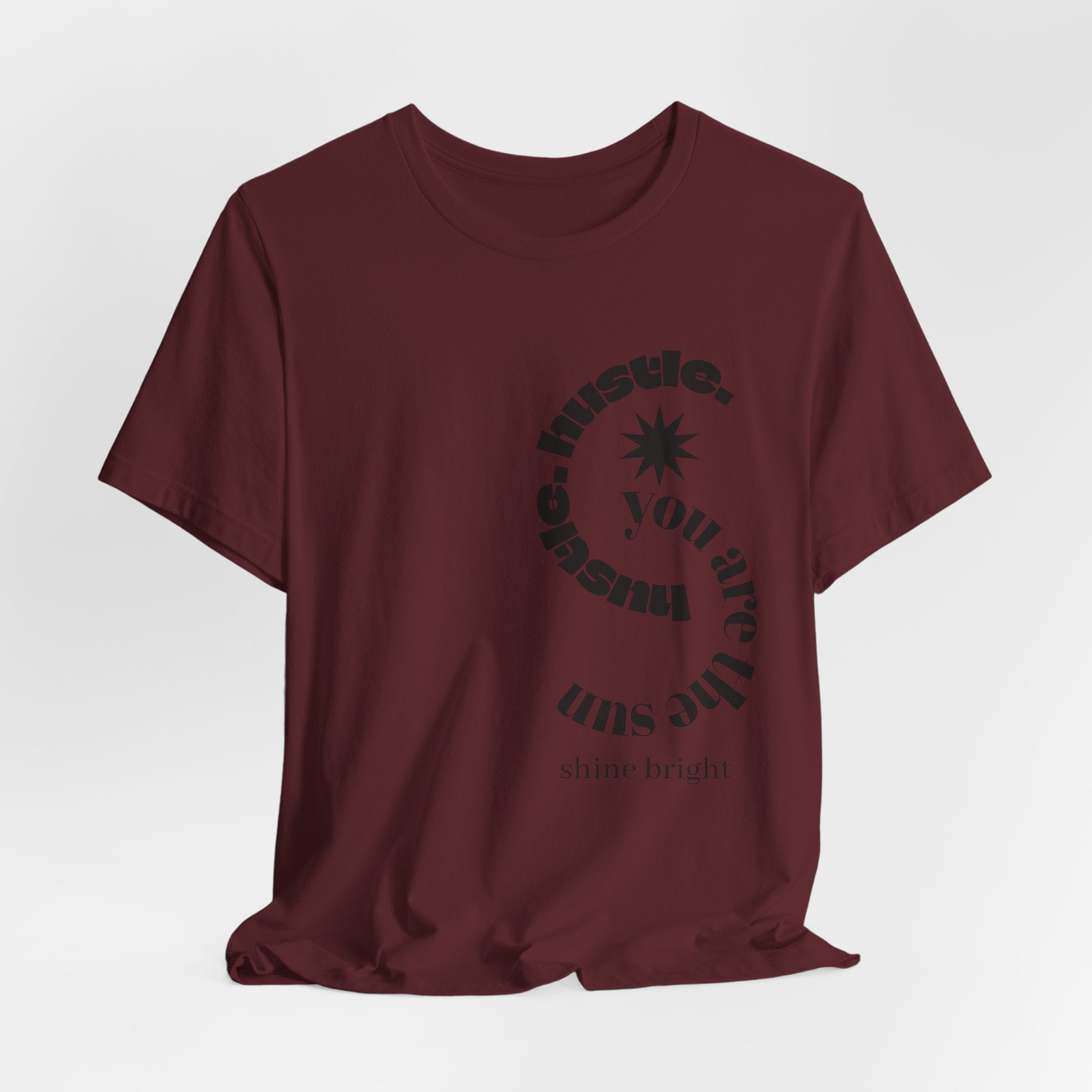hustle. "Shine Bright" - Spiral Tee