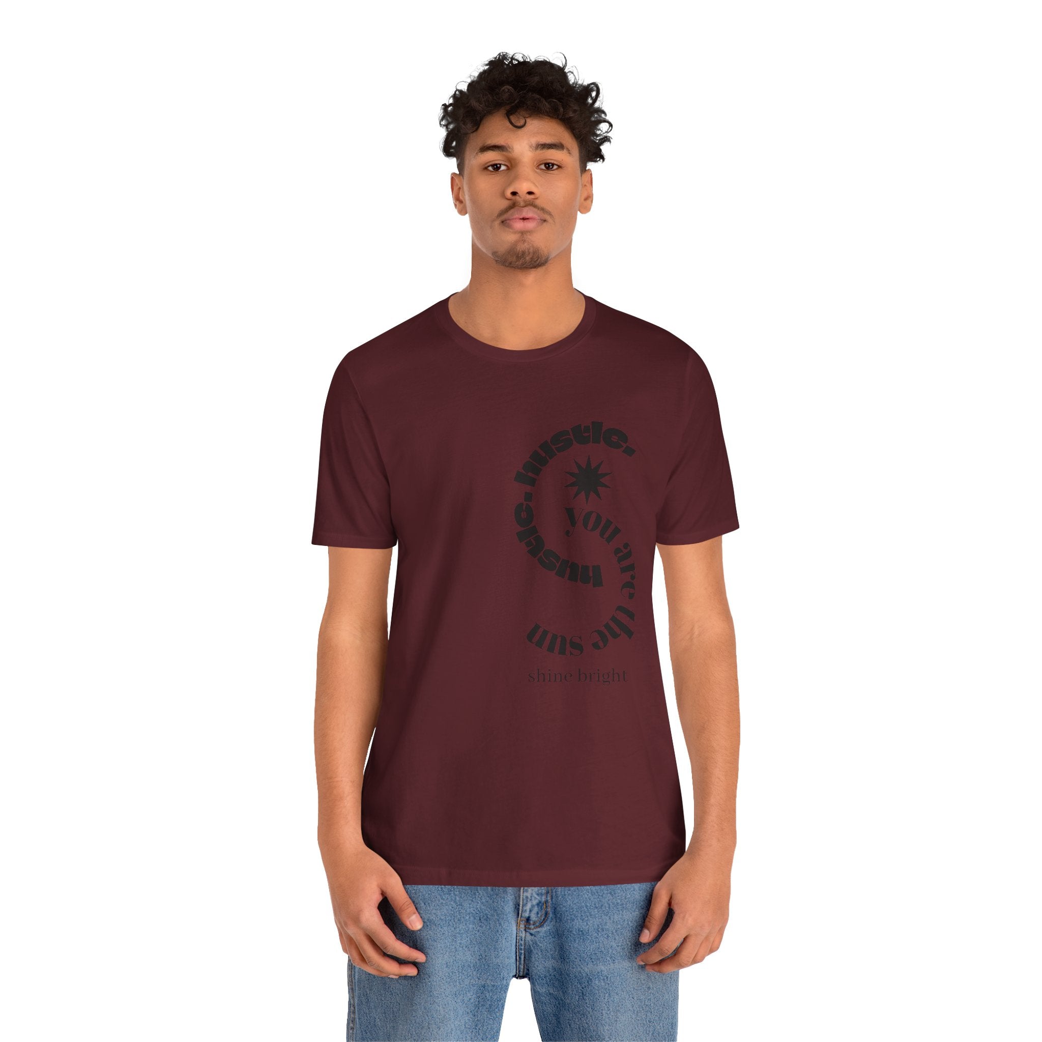 hustle. "Shine Bright" - Spiral Tee