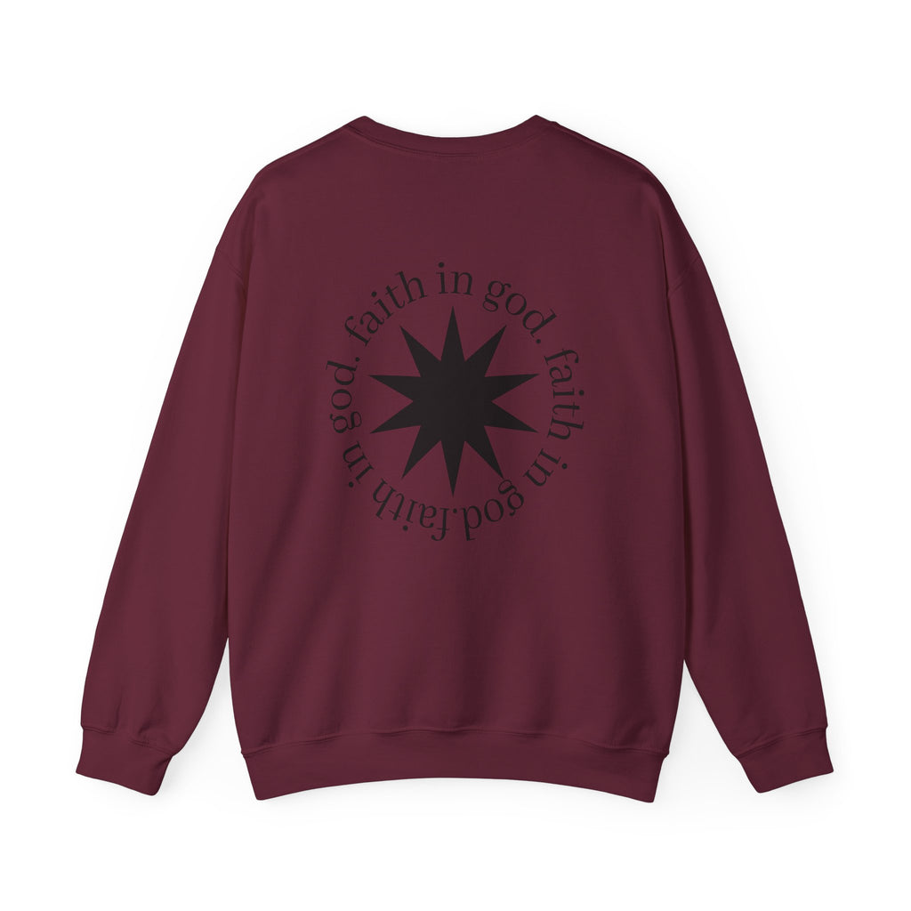 hustle. "Faith In God" - Crewneck Sweatshirt