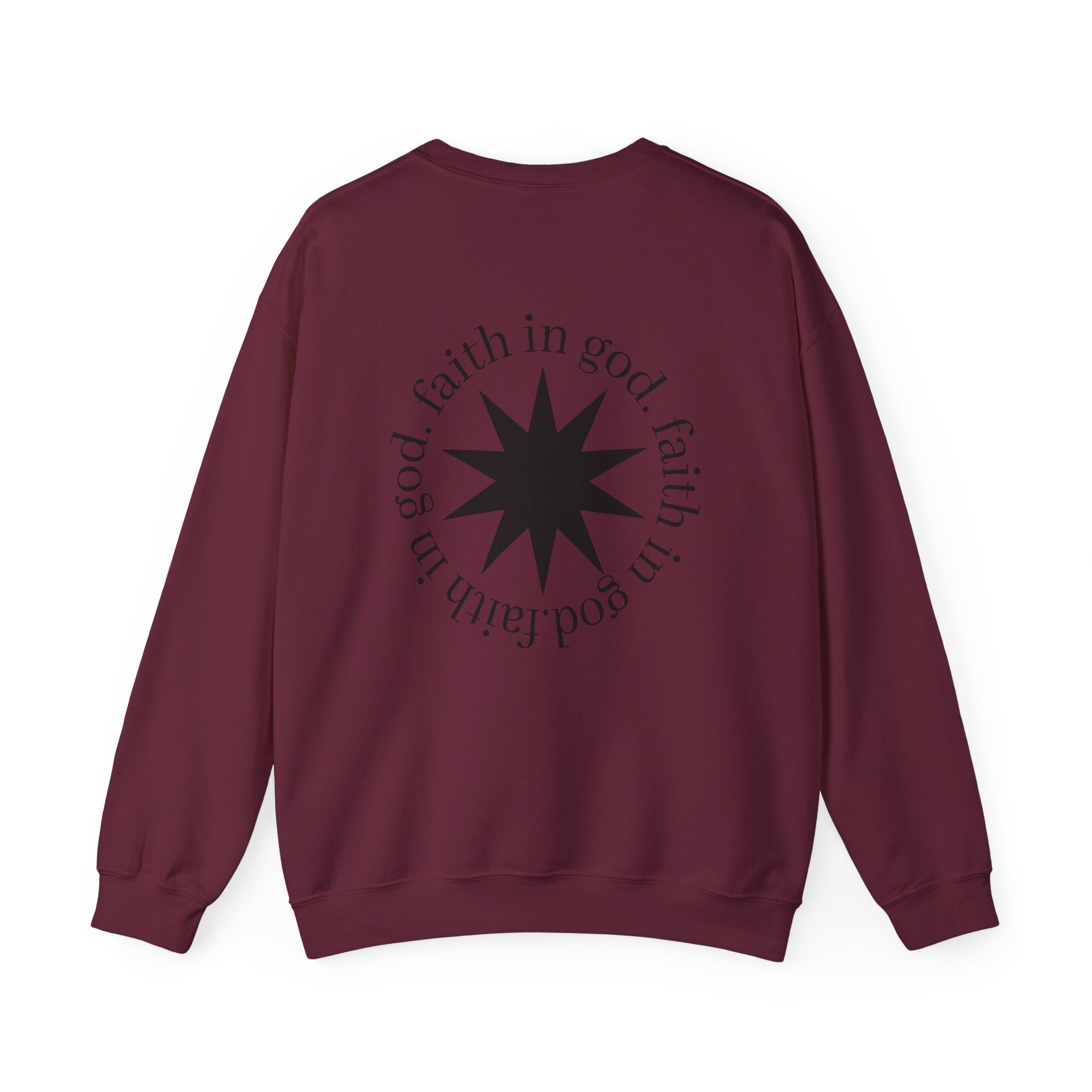 hustle. "Faith In God" - Crewneck Sweatshirt