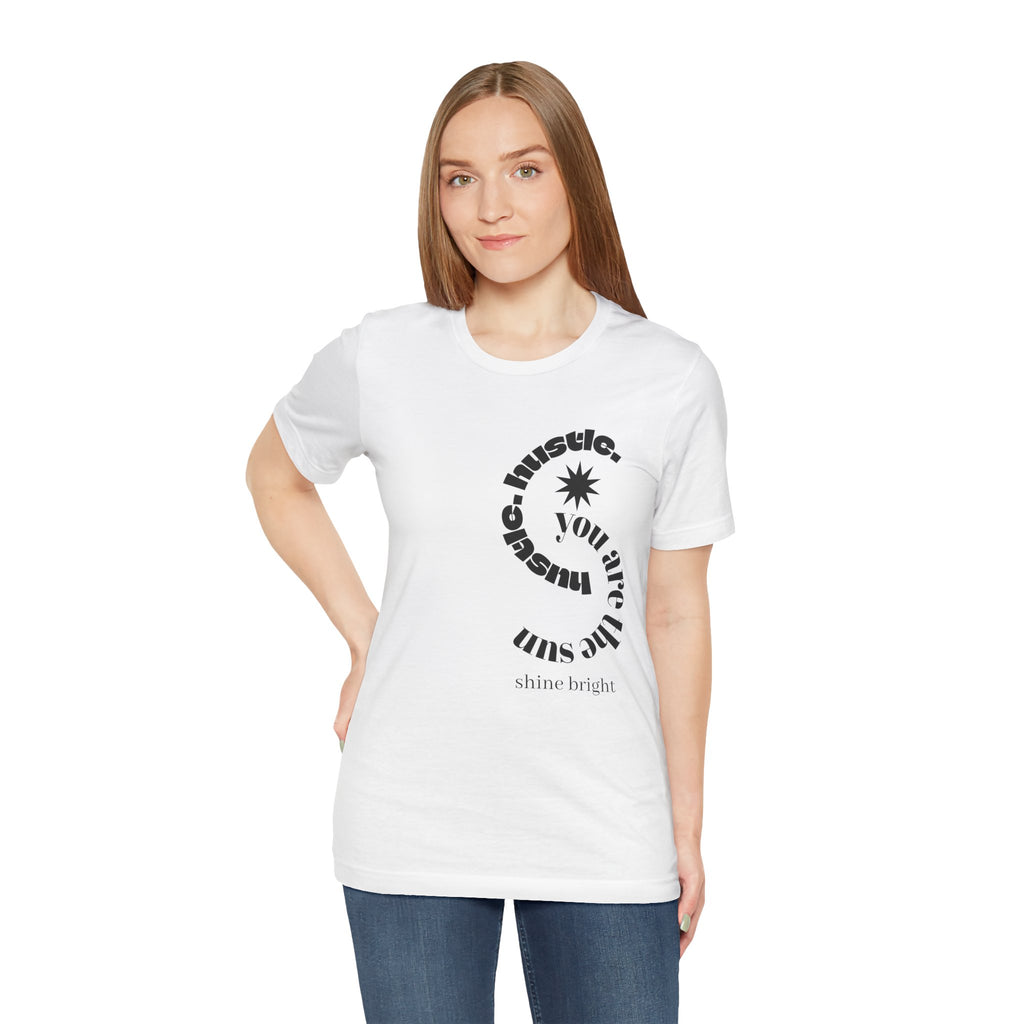 hustle. "Shine Bright" - Spiral Tee