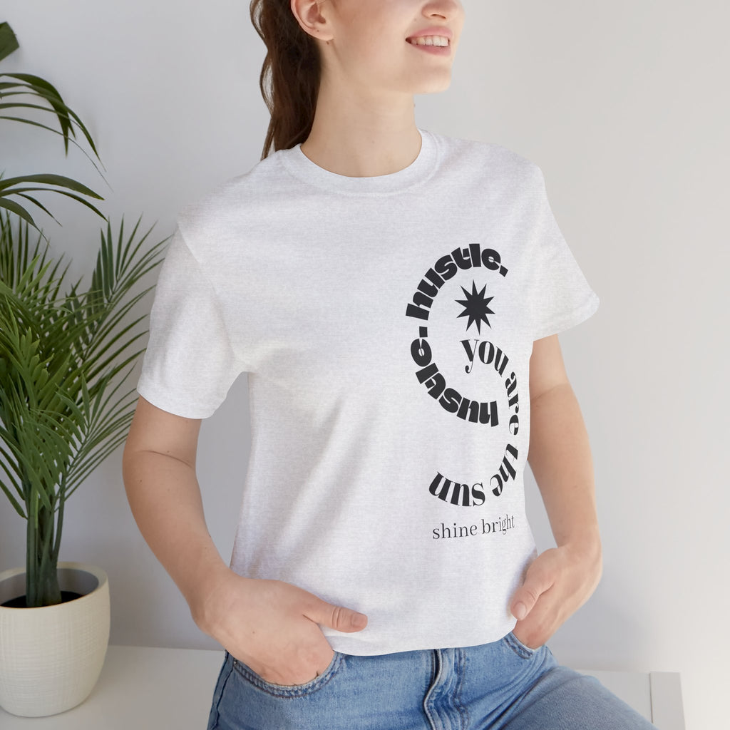 hustle. "Shine Bright" - Spiral Tee