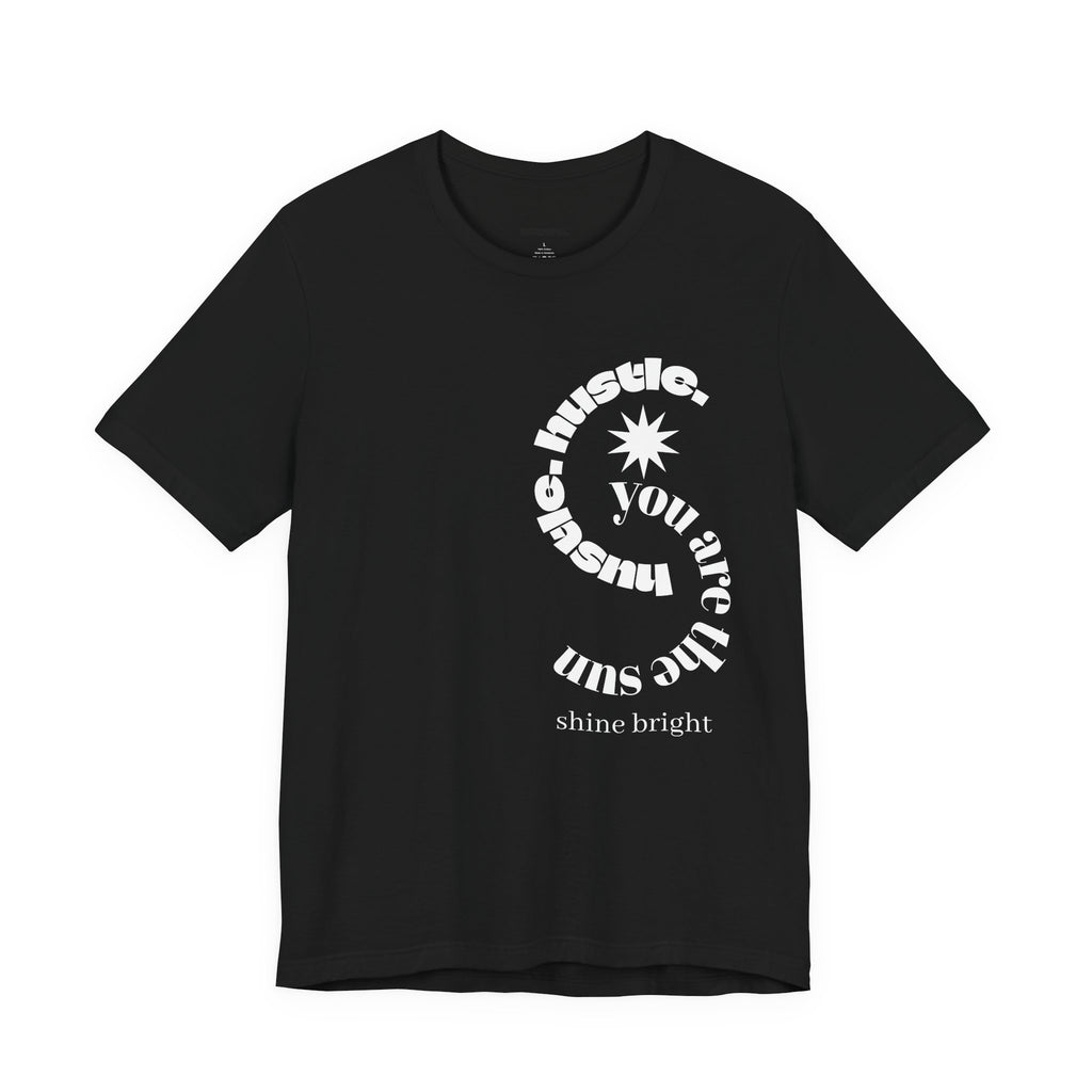 hustle. "Shine Bright" - Spiral Tee