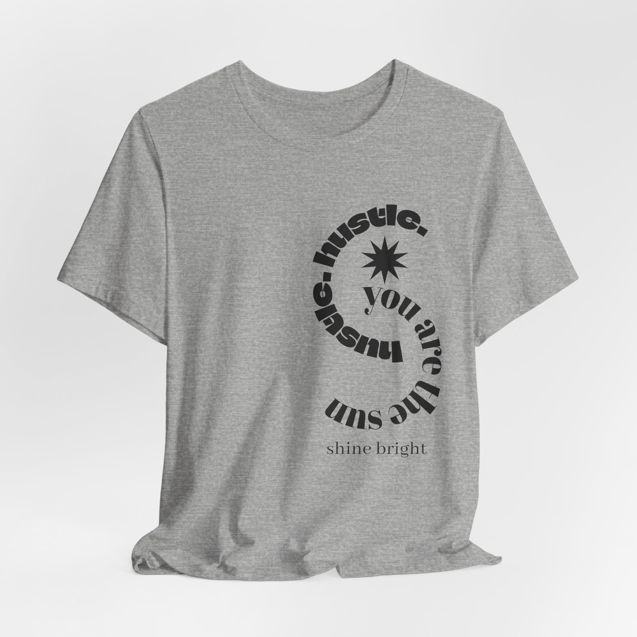 hustle. "Shine Bright" - Spiral Tee